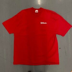 Vintage red Wilson tennis tee heavyweight‎